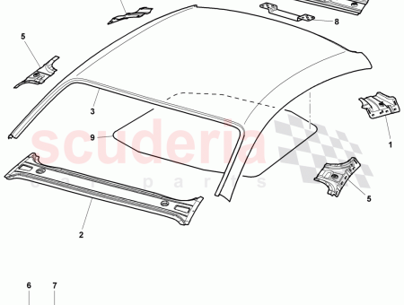 Photo of roof frame outer panel…