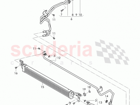 Photo of oil pressure line for gear oil cooling 36A…