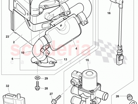 Photo of coolant pump auxiliary heater…