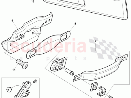 Photo of bracket grab handle for vehicles without sliding roof…