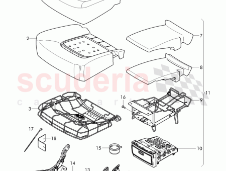 Photo of seat frame…