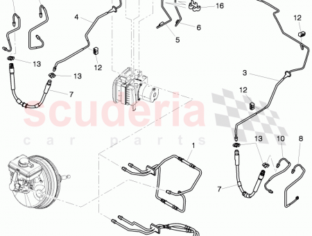 Photo of brake pipe assembly PRIMARY AND SECONDARY SERVO TO…