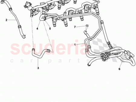 Photo of fuel line engine bay contains insulating washer…