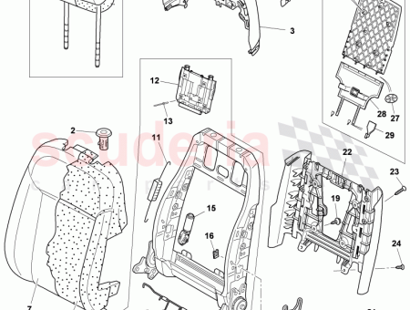 Photo of cover strip for headrest Trimmed…