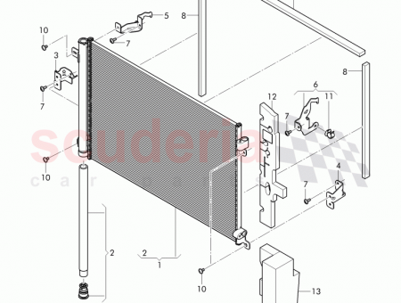 Photo of bracket for refrigerant condenser 3Y0 816 576…