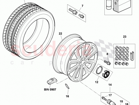 Photo of alloy wheel dark chrome colours…