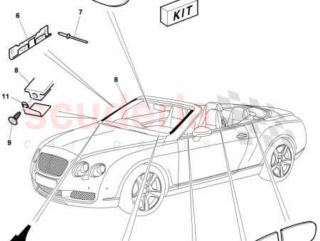 Photo of bracket for connector housing for vehicles with heated…