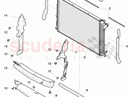 Photo of air deflector plate Coolant radiator…