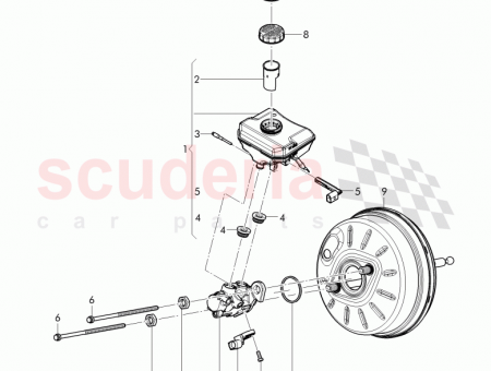 Photo of gasket between brake servo and tandem master cylinder…