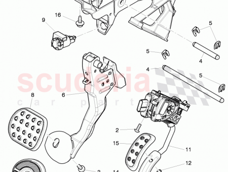 Photo of accelerator pedal with electronic modul D 09 01…