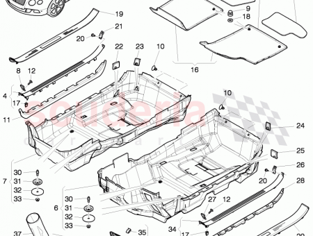 Photo of 1 set floor mats D 05 09 2011…