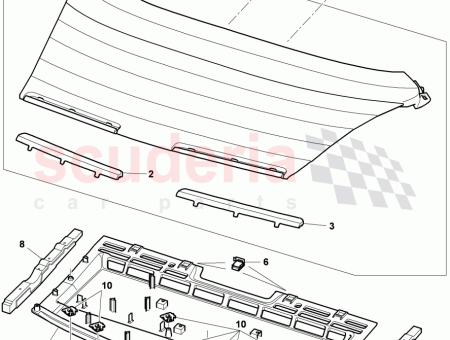 Photo of trim panel for rear panel parcel shelf rear…