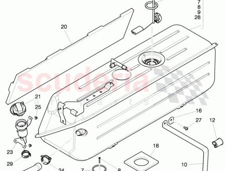 Photo of cap with retaining strap for fuel tank D…