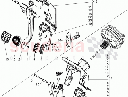 Photo of accelerator pedal with electronic module…