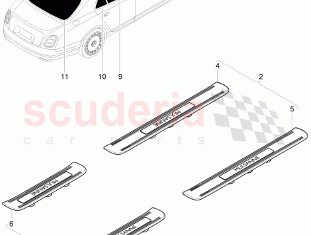 Photo of Entry strip illuminated 1 set 3Y5 863 123…