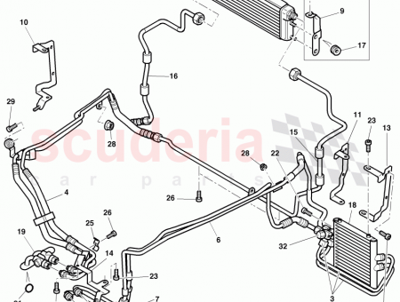 Photo of oil pipe for front axle differential…