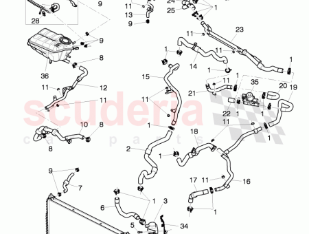 Photo of coolant hose…