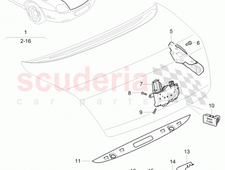 Photo of control unit for hood rear D MJ 2010…