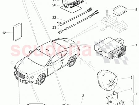 Photo of cable Antenna for vehicle positioning system 3W2 998…