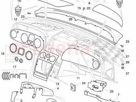 Photo of instrument panel trim real wood inlay…