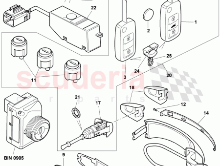 Photo of 1 Set of locks 3W0 800 375…