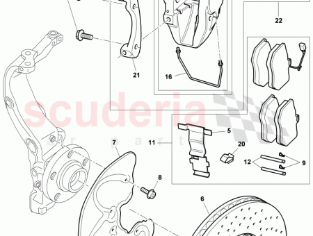 Photo of 1 set of securing parts contains…