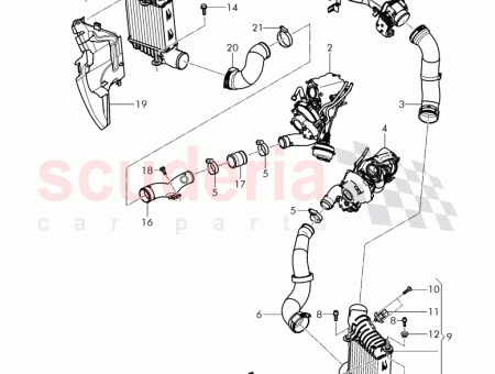 Photo of air duct for charge air cooler 3W0 121…