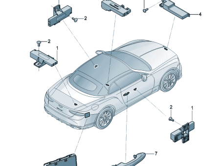 Photo of Aerial for access and start authorisation KESSY 4M0…