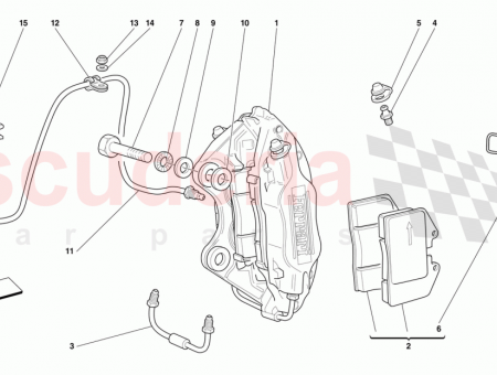 Photo of RH REAR CALIPER UNIT WITH PADS TEVES…