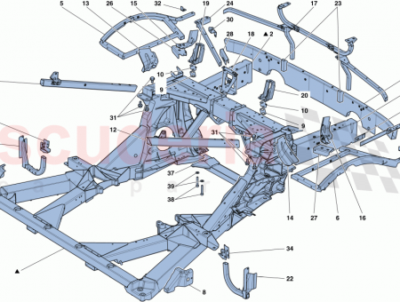 Photo of LH BRACKET FOR ENGINE COMPARTMENT LID FASTENER BUSH…