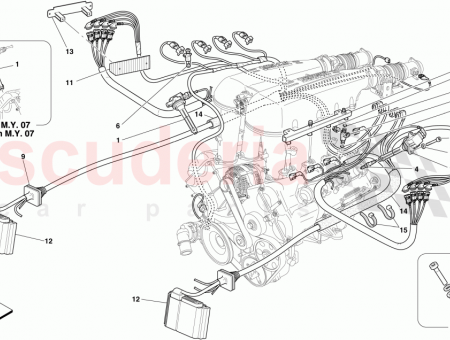 Photo of LH CYLINDER BANK INJECTION CONNECTOR CABLES…