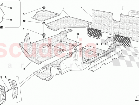 Photo of COMPLETE LH FLOOR MAT…