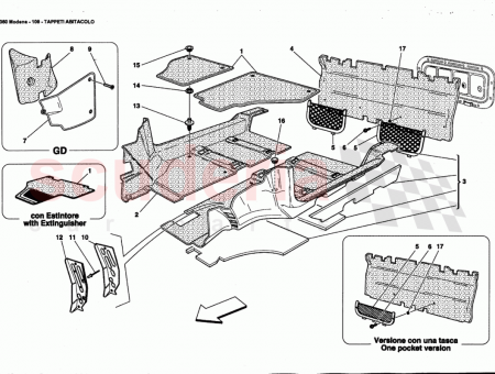 Photo of COMPLETE REAR CARPET Optional Leather version Valid for…