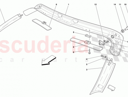 Photo of WINDSHIELD UPPER CROSSPIECE TRIM…