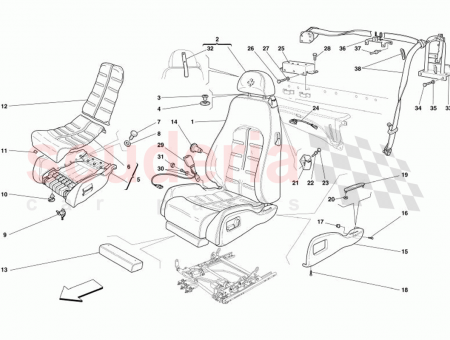 Photo of OUTER CARBON MOULDING R H SEAT…