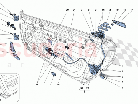 Photo of COMPLETE LH LOCK SYSTEM…