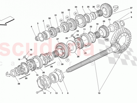 Photo of COMPLETE BEVEL GEAR PAIR R 11 43…