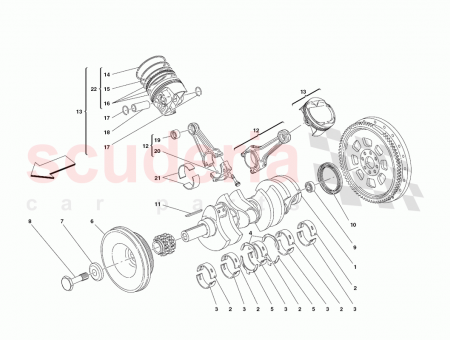 Photo of PISTON COMPL WITH RINGS RH CYLINDER BANK…