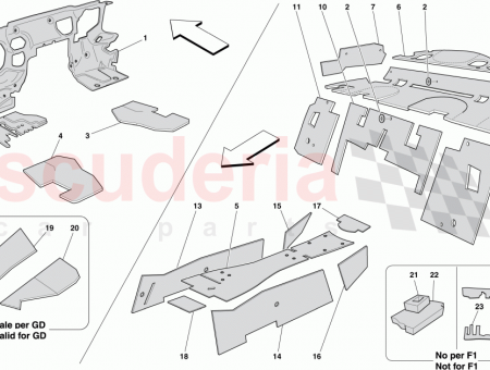 Photo of LH REAR CENTRE CONSOLE INSULATION…