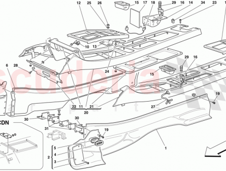 Photo of LINING FOR RH REAR TUNNEL COVER…