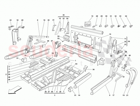 Photo of R H REAR REINFORCEMENT Not as spare part…