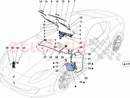 Photo of COMPL WINDSCREEN HEADLIGHT WASHER FLUID RESERVOIR…