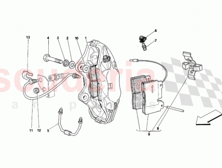 Photo of Pipe from hose to LH front caliper BREMBO…