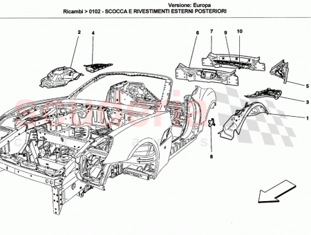 Photo of COMPL LH LATERAL ENDPIECE FOR REAR CROSS MEMBER…