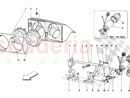 Photo of L H headlamp frame…