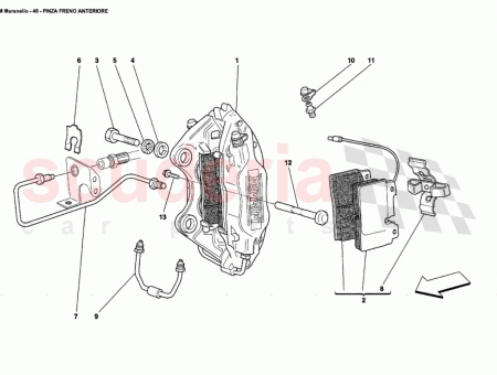 Photo of LH FRONT CALIPER UNIT WITH PADS…