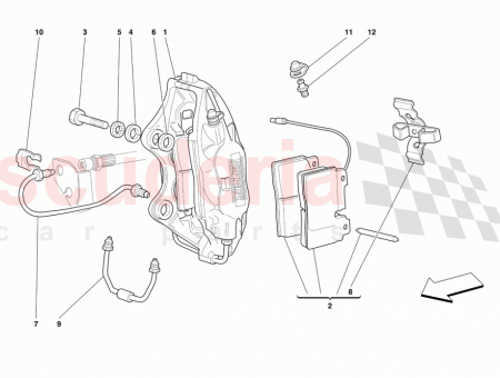 Photo of LH FRONT CALIPER UNIT WITH PADS…