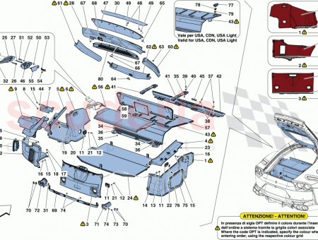 Photo of BRACKET FOR LH FRONT SIDE LUGGAGE COMPARTMENT TRIM…