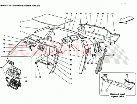 Photo of COMPLETE RH PILLAR COVER Valid for USA and…