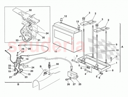 Photo of Upper bracket for battery fastening…